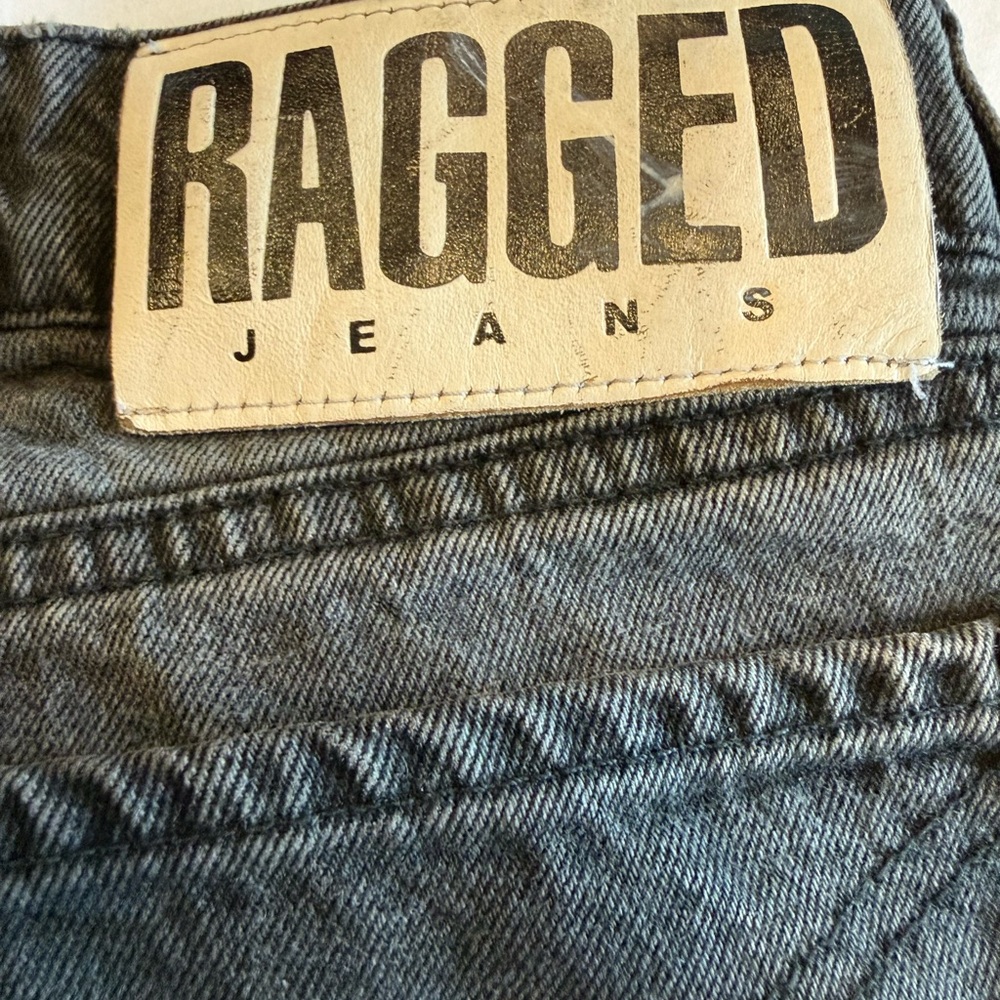Women’s Ragged Jeans Black Denim Jeans‎ 30x29 - Picture 2 of 12